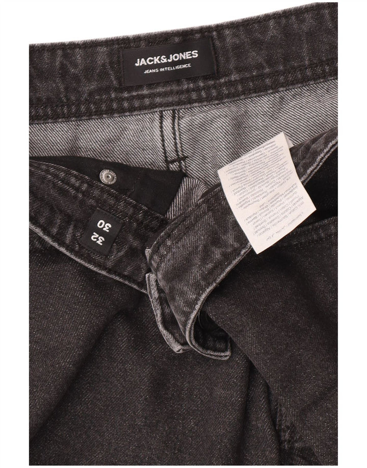 Jeans retos masculinos Jack & Jones W32 L27 algodão cinza
