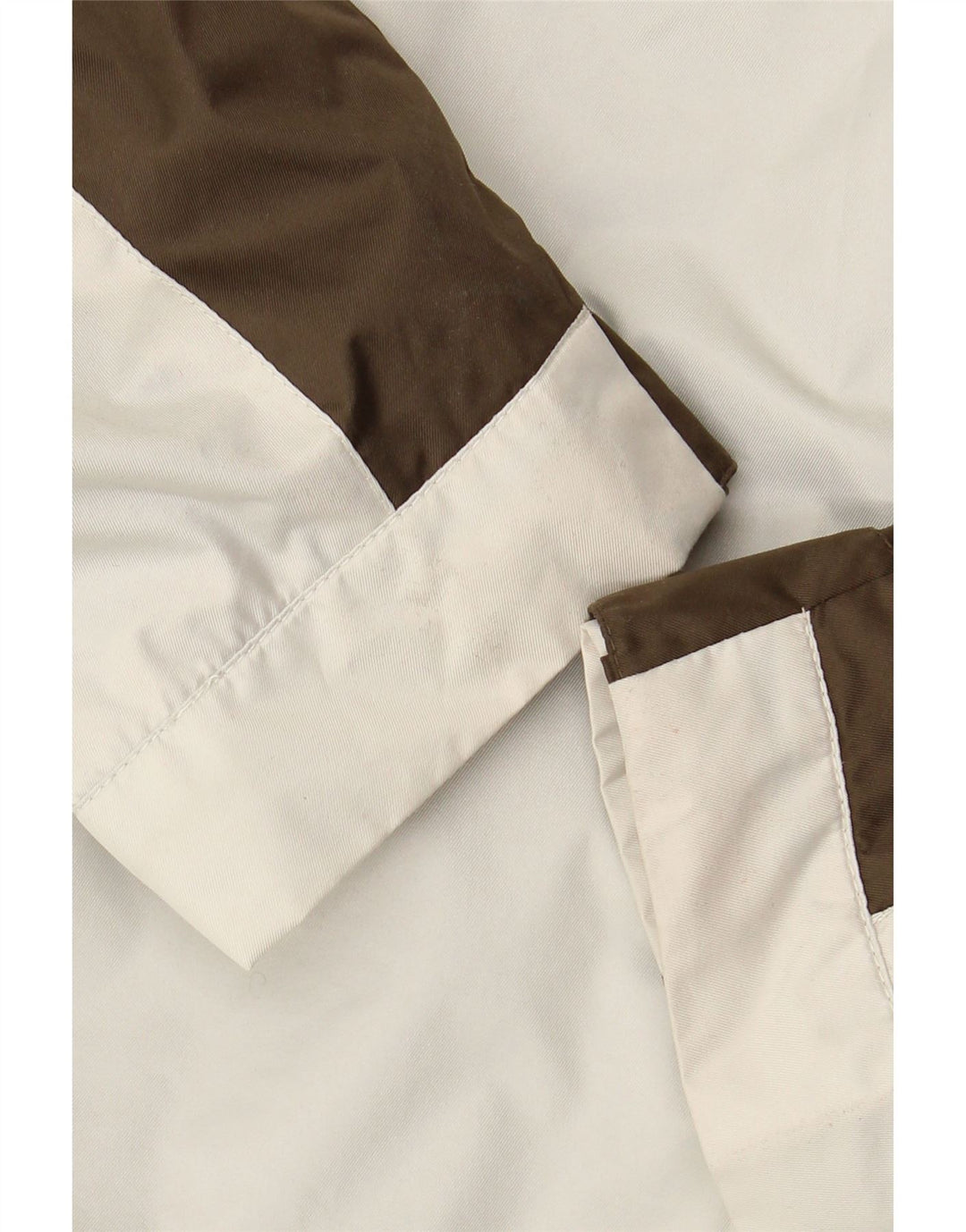 Jaqueta corta-vento feminina com capuz IGUANA EU 46 XL branco colorblock