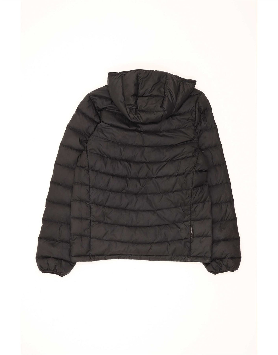 Jaqueta acolchoada com capuz feminina Adidas UK 18 XL preto poliéster