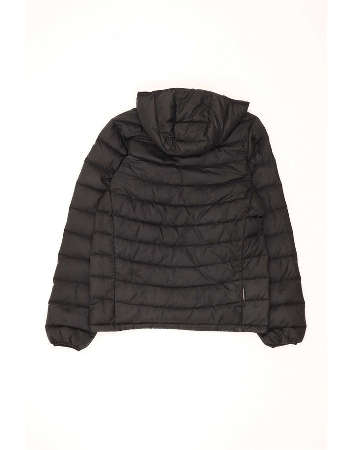 Jaqueta acolchoada com capuz feminina Adidas UK 18 XL preto poliéster