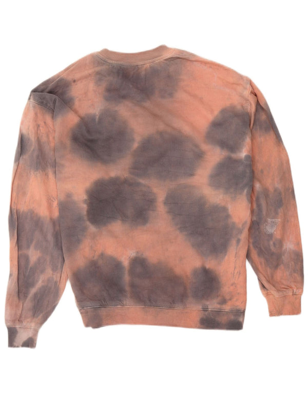 Moletom Zara Masculino Gráfico Solto Fit Jumper Pequeno Multicolorido Tie Dye