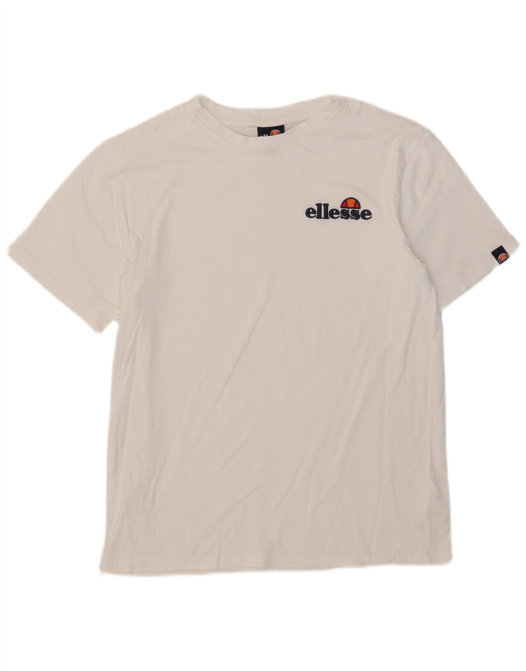 Camiseta masculina Ellesse Top grande de algodão branco