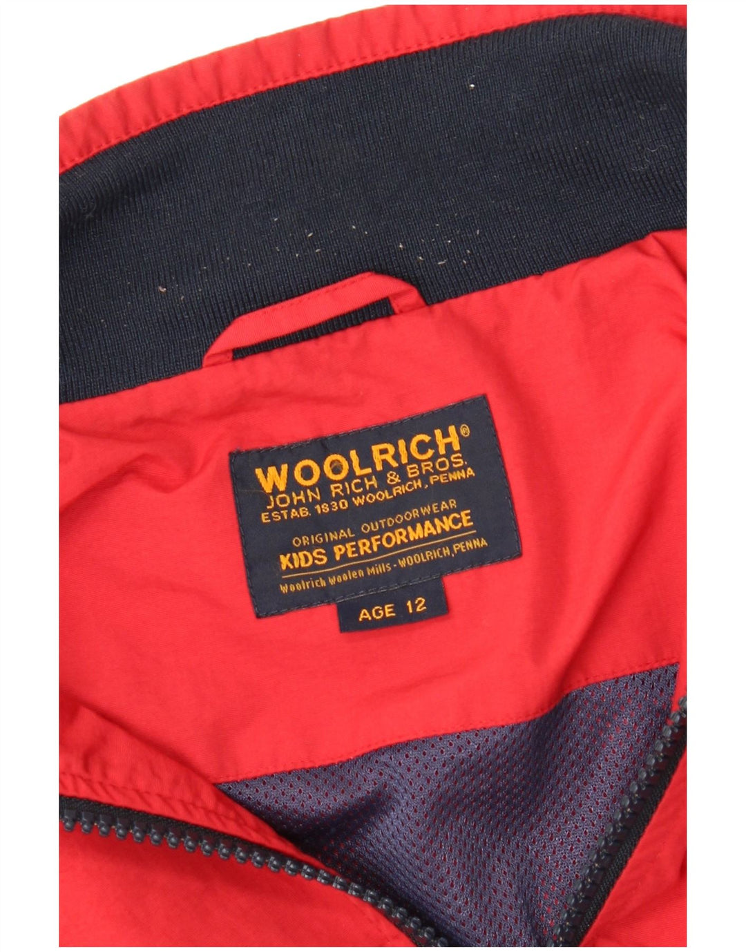 Jaqueta bomber Woolrich Boys 11-12 anos vermelho
