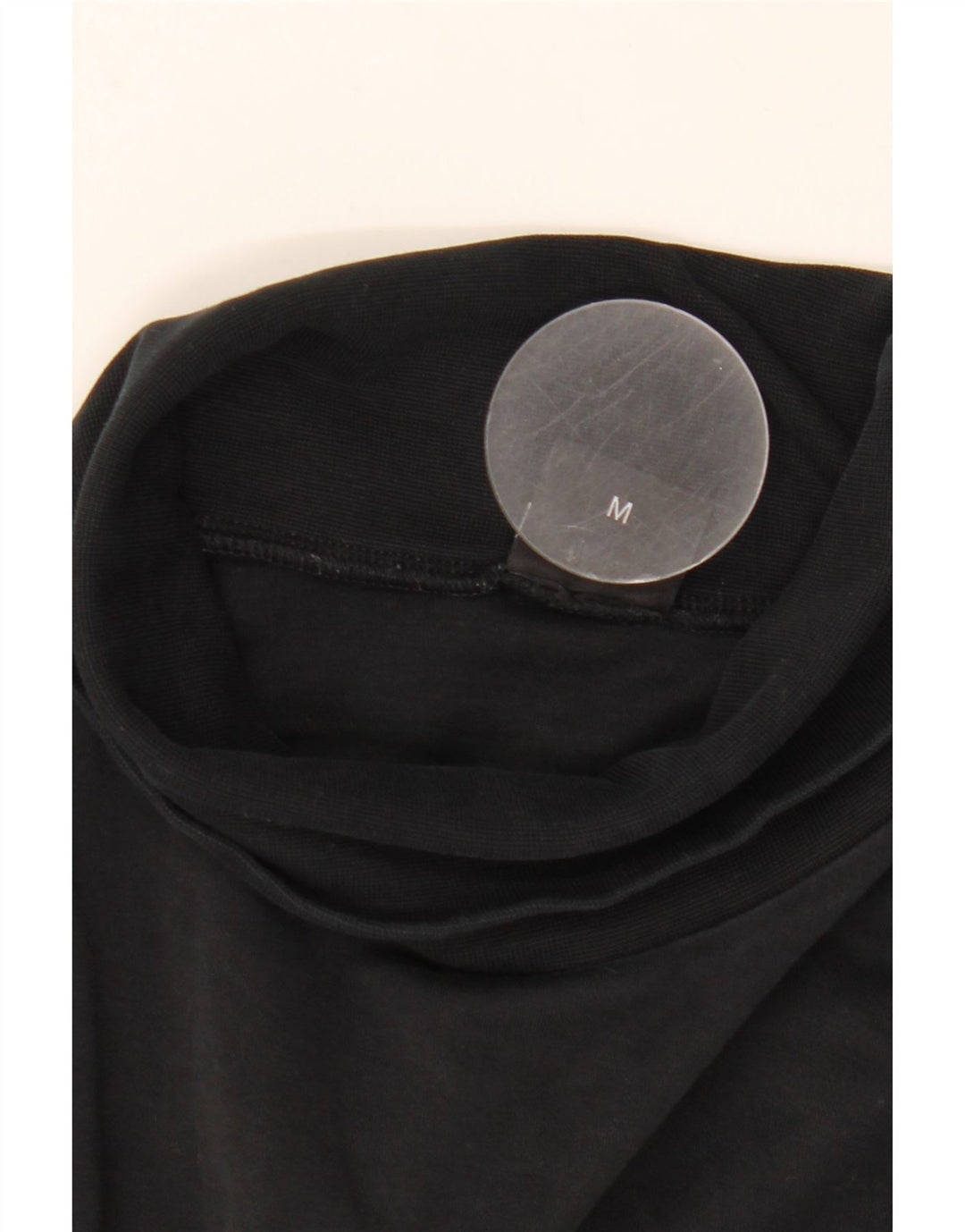 HUGO BOSS Camiseta masculina com gola redonda e manga comprida de algodão preto médio