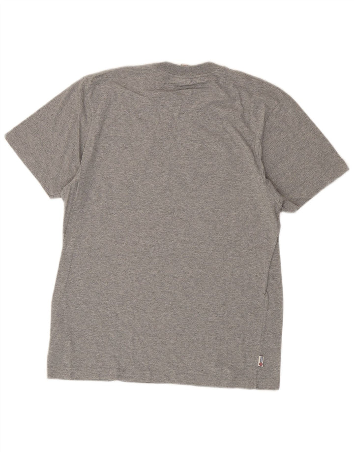 Camiseta gráfica masculina Franklin Marshall algodão cinza médio