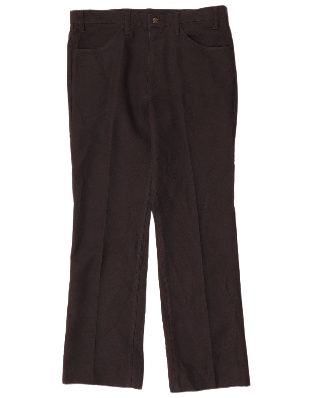 Calça casual reta masculina LEVI'S W35 L32 poliéster preto