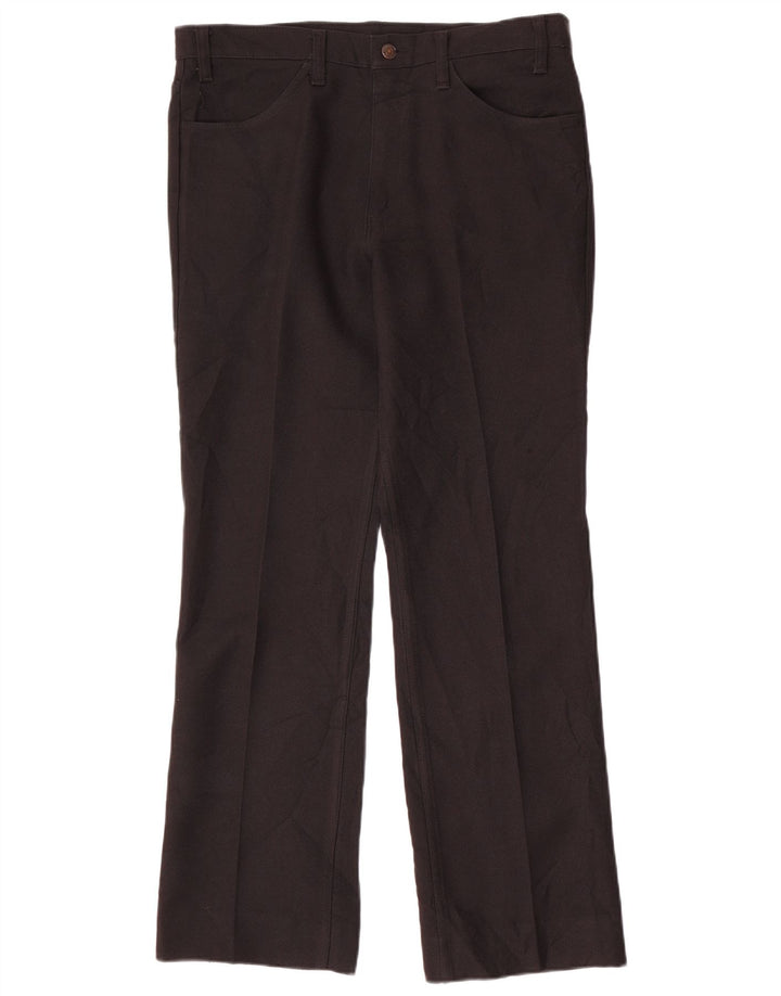 Calça casual reta masculina LEVI'S W35 L32 poliéster preto