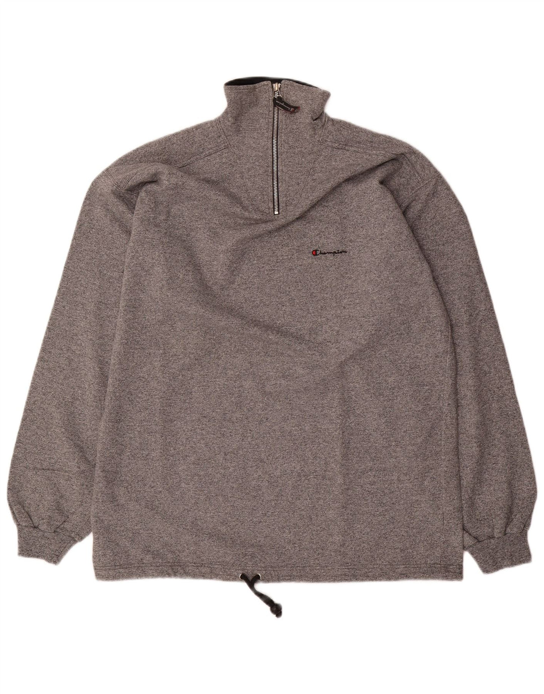Moletom masculino Champion com zíper e gola 2XL algodão cinza