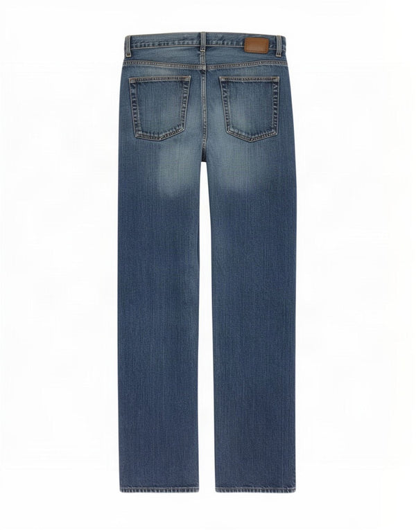 Gap Mens Distressed Standard Fit Jeans retos W34 L34 algodão azul