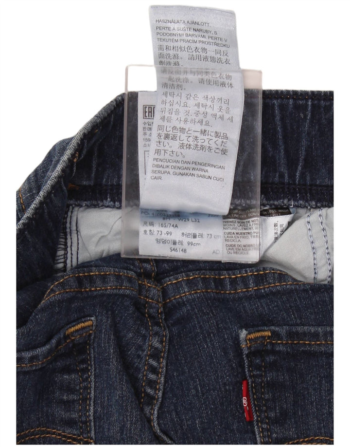 Jeans femininos Levi's Jegging US 8 médio W29 L29 algodão azul
