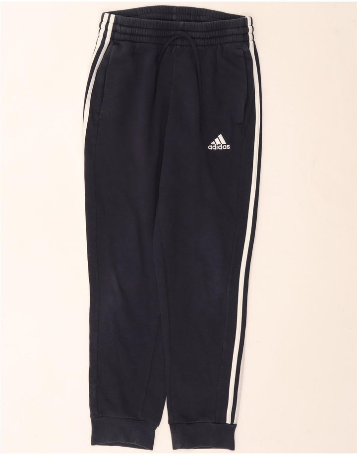 ADIDAS Mens Calças de treino Joggers Médio Azul Marinho Algodão