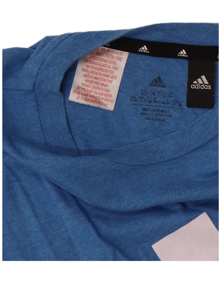 Top ADIDAS Menino Graphic T-Shirt 13-14 Anos Azul