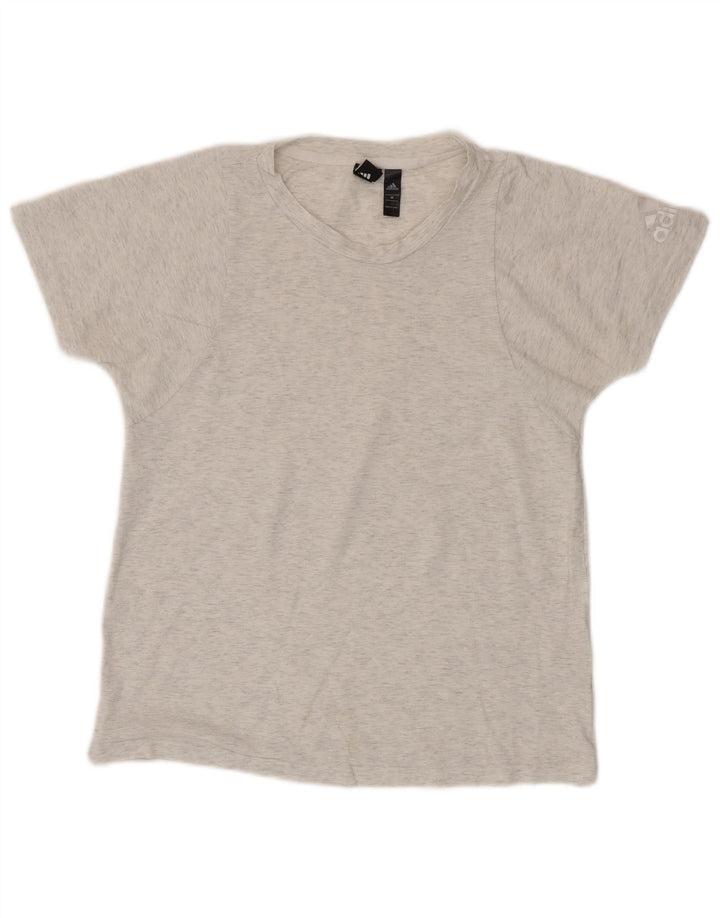 Camiseta Feminina Adidas Top UK 12 Algodão Cinza Médio