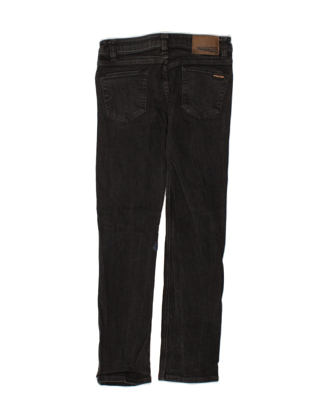 VOLCOM Womens Vorta Slim Straight Jeans W27 L28  Black Cotton Vintage Volcom and Second-Hand Volcom from Messina Hembry 