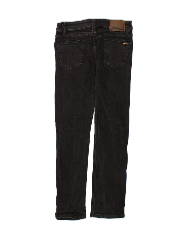 VOLCOM Womens Vorta Slim Straight Jeans W27 L28  Black Cotton Vintage Volcom and Second-Hand Volcom from Messina Hembry 