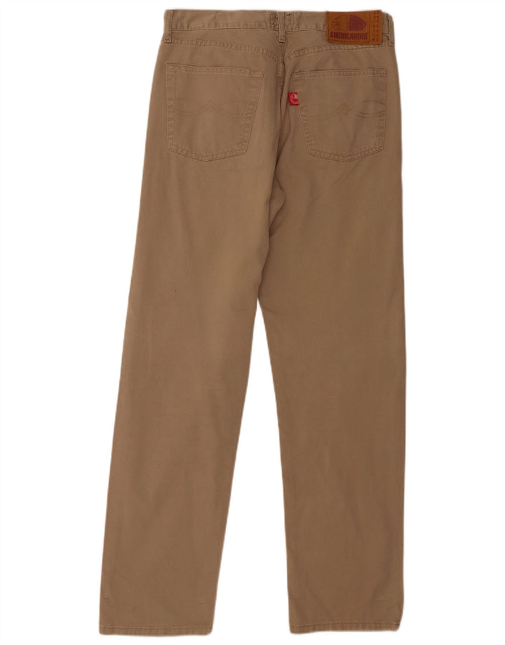 Calça casual reta masculina AMERICANINO W32 L32 algodão marrom