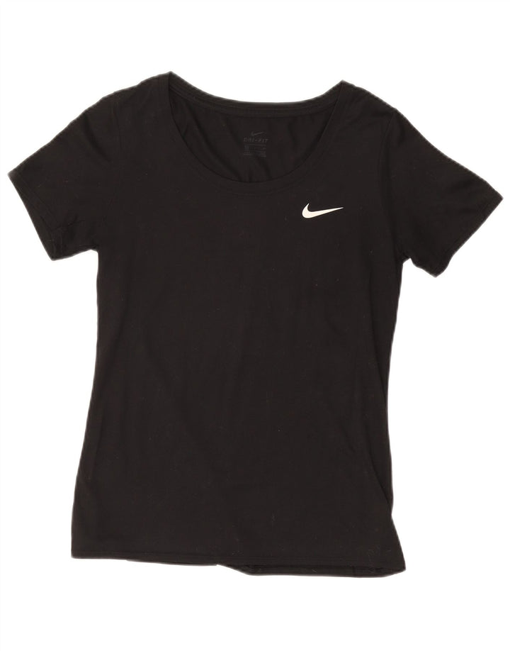 Camiseta Nike Feminina Dri Fit Top UK 10 Pequena Preta