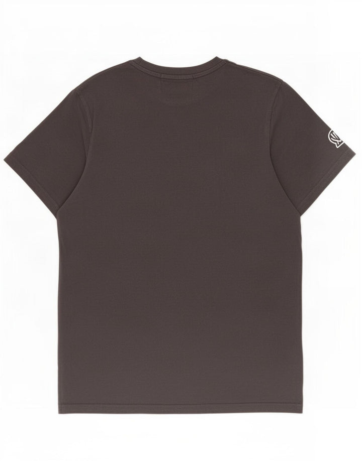 Camiseta gráfica masculina Superdry Top cinza médio algodão