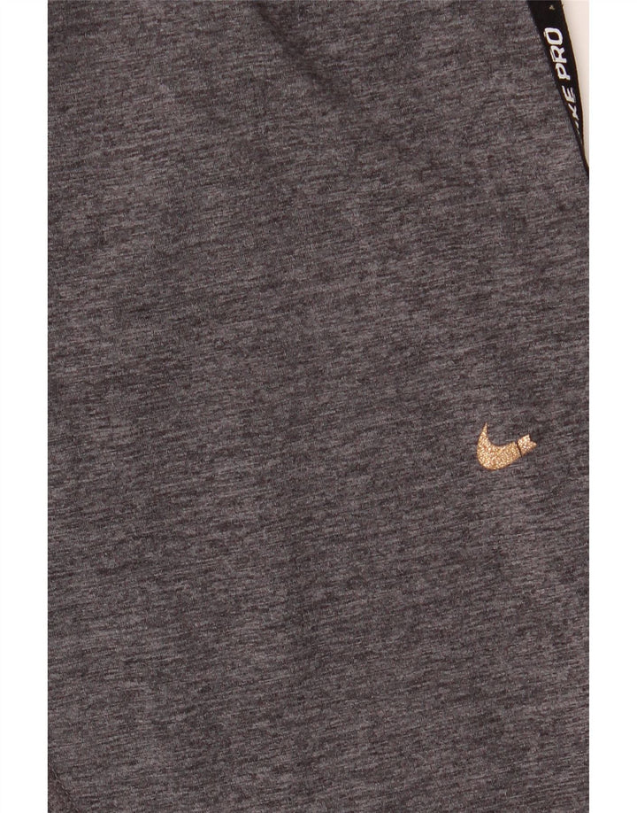 Leggings femininas Nike Dri Fit Graphic UK 12 cinza médio colorblock