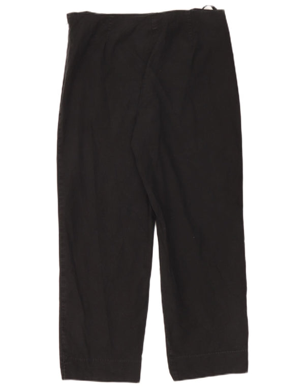 Calça Capri Feminina Gap Reta UK 8 Pequena W28 L24 Algodão Preto