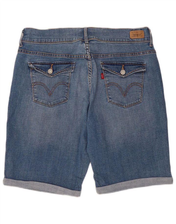 Bermuda feminina LEVI'S 515 jeans W32 grande azul