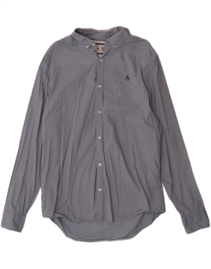 Camisa masculina PENGUIN XL algodão azul