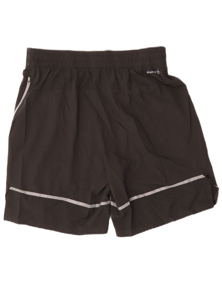Shorts esportivos masculinos RUSSELL ATLÉTICOS grandes de poliéster preto