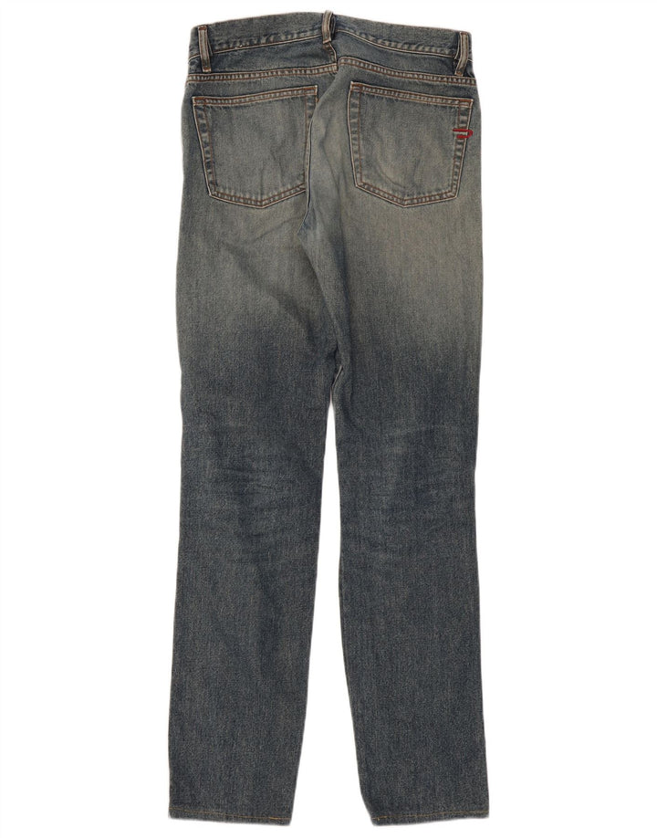 Diesel Mens Straight Jeans W31 L31 Azul Marinho Algodão