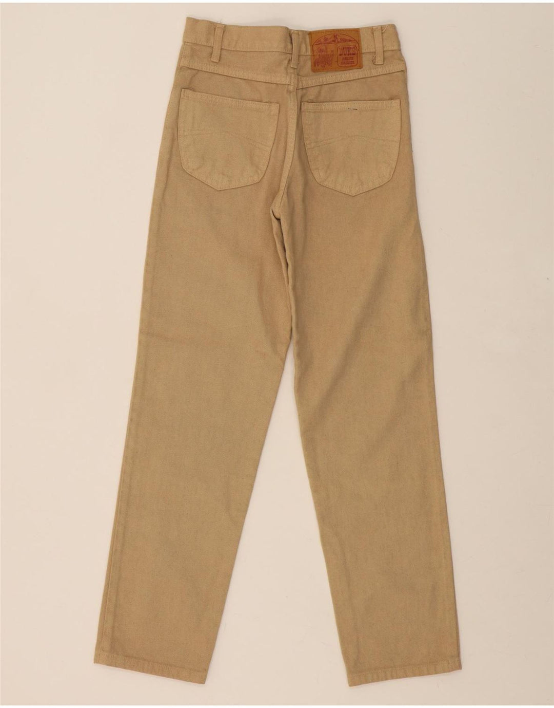DUKE Mens Straight Jeans W28 L28 Beige Cotton Vintage Duke and Second-Hand Duke from Messina Hembry 