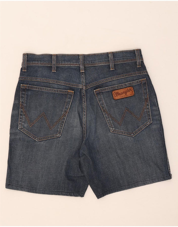 Wrangler Mens Texas Stretch Denim Shorts W33 Médio Algodão Azul