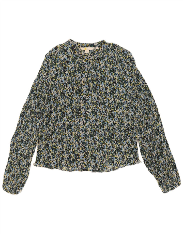 Blusa feminina Boden UK 12 poliéster floral multicolorido médio