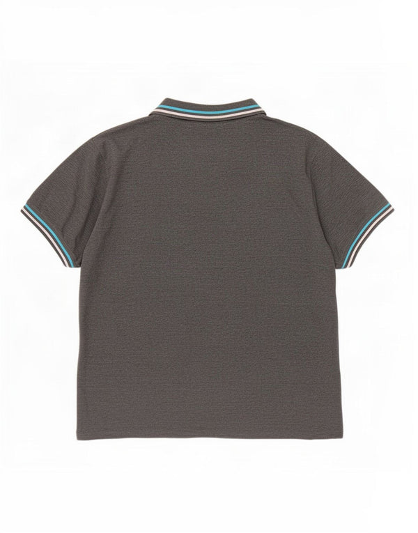Camisa polo masculina Pierre Cardin 2XL algodão cinza