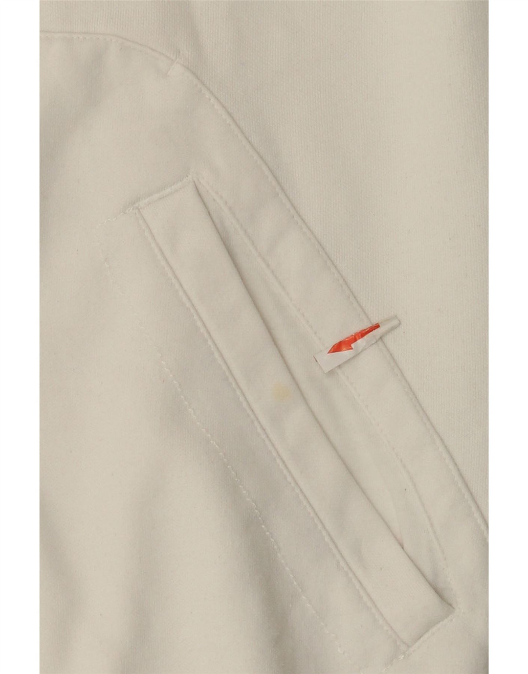 Puma Mens Graphic Tracksuit Top Jaqueta Pequena Algodão Branco
