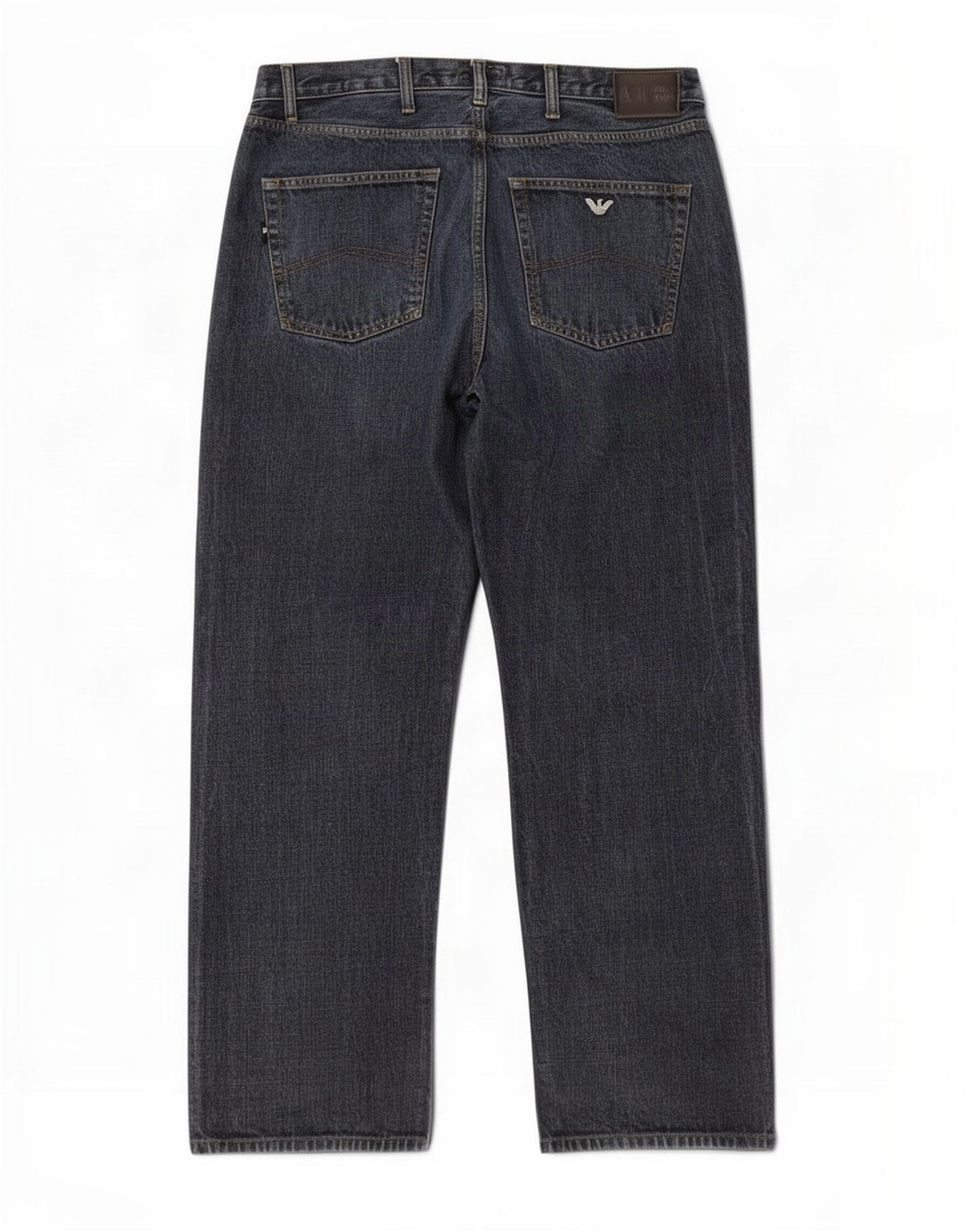 Calça jeans reta masculina Armani W36 L31 algodão azul marinho