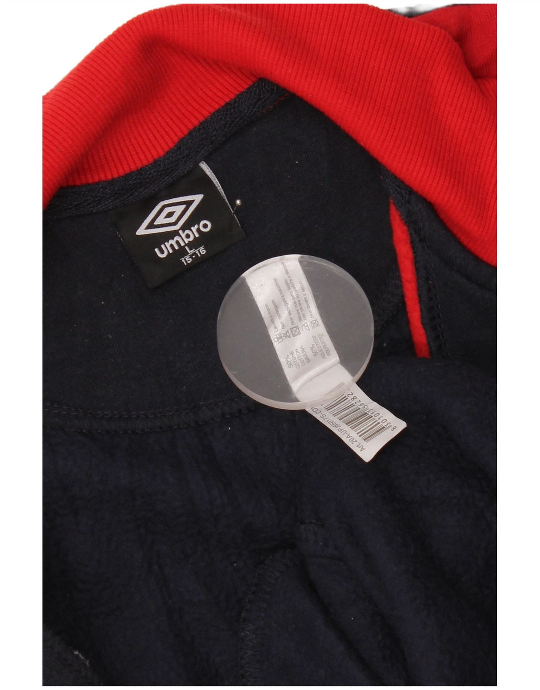 Casaco de treino masculino Umbro 15-16 anos grande bloco colorido azul marinho