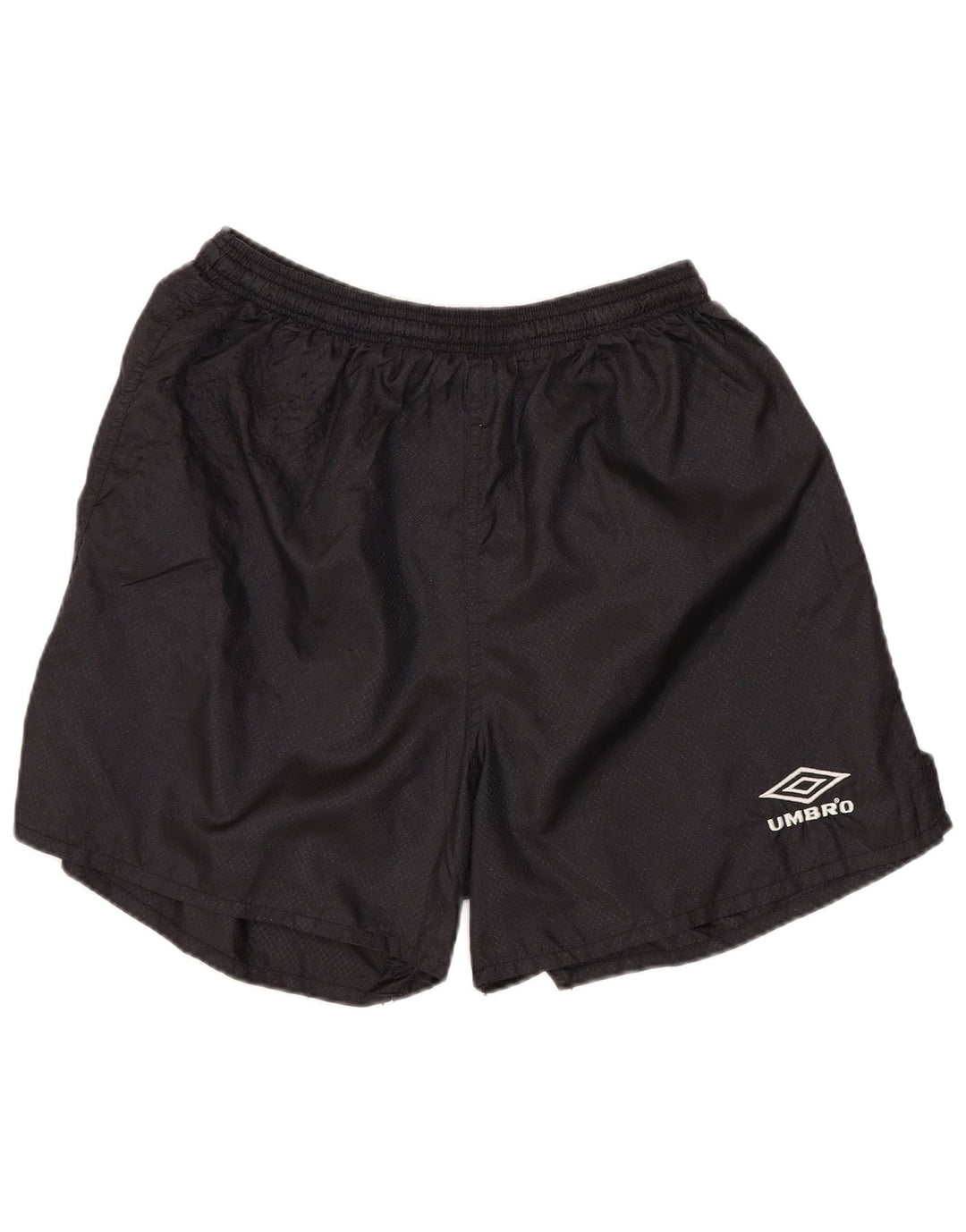 Shorts esportivos femininos UMBRO UK 12 médio preto argyle/diamante nylon