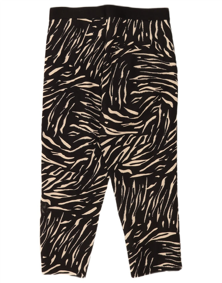 Calça capri feminina Marks & Spencer Reino Unido 12 médio W30 L21 preta