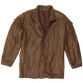 Jaqueta de couro masculina vintage IT 52 XL cáqui