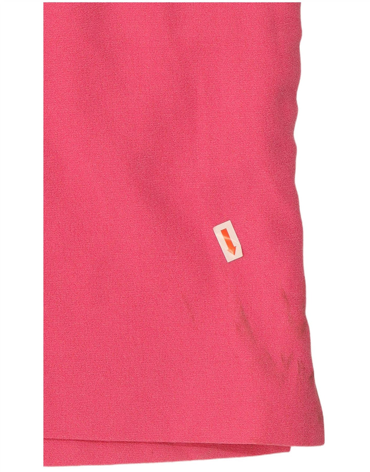 Vestido bainha feminino Hugo Boss Reino Unido 8 pequeno poliéster rosa
