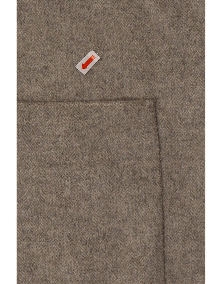 Sobretudo oversized feminino John Lewis Reino Unido 8 pequeno poliéster espinha de peixe cinza