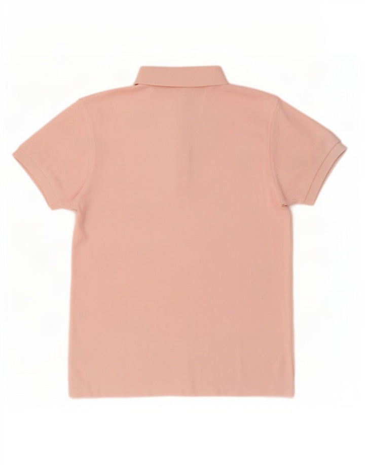 Camisa polo feminina Lacoste tamanho 38 algodão rosa médio