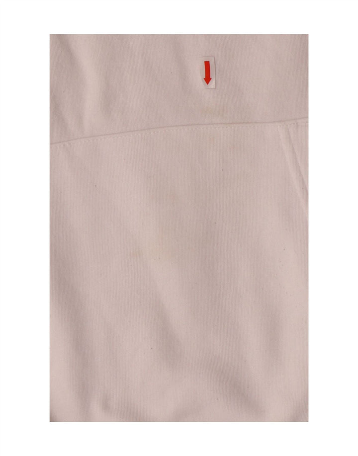 KAPPA Mens Graphic Hoodie Jumper XL White Cotton Vintage Kappa and Second-Hand Kappa from Messina Hembry 