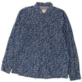 Camisa masculina Fat Face 2XL algodão floral azul