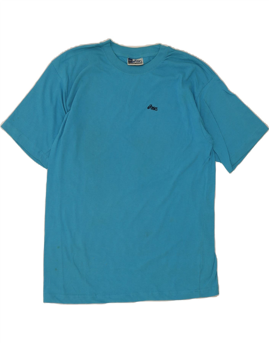 ASICS Mens T-Shirt Top Large Blue Cotton Vintage Asics and Second-Hand Asics from Messina Hembry 
