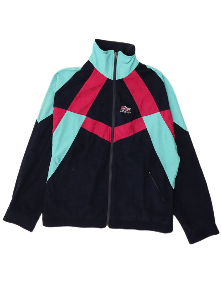 Jaqueta masculina de treino TERINDA grande bloco colorido azul marinho