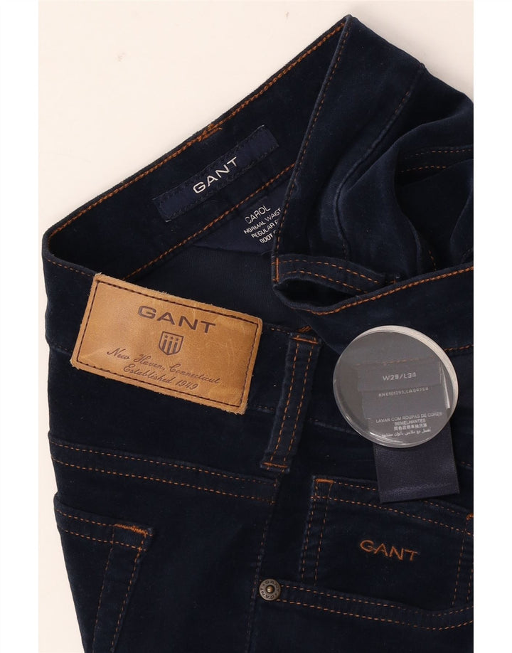 Gant feminino Carol Regular Fit Bootcut Jeans W29 L28 Azul Marinho Algodão