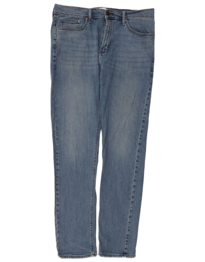 Marks & Spencer Mens Slim Jeans W34 L33 Azul Algodão