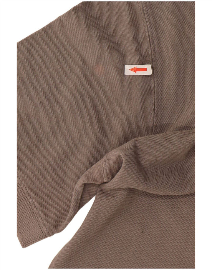 Camisa polo masculina Gas grande algodão cinza