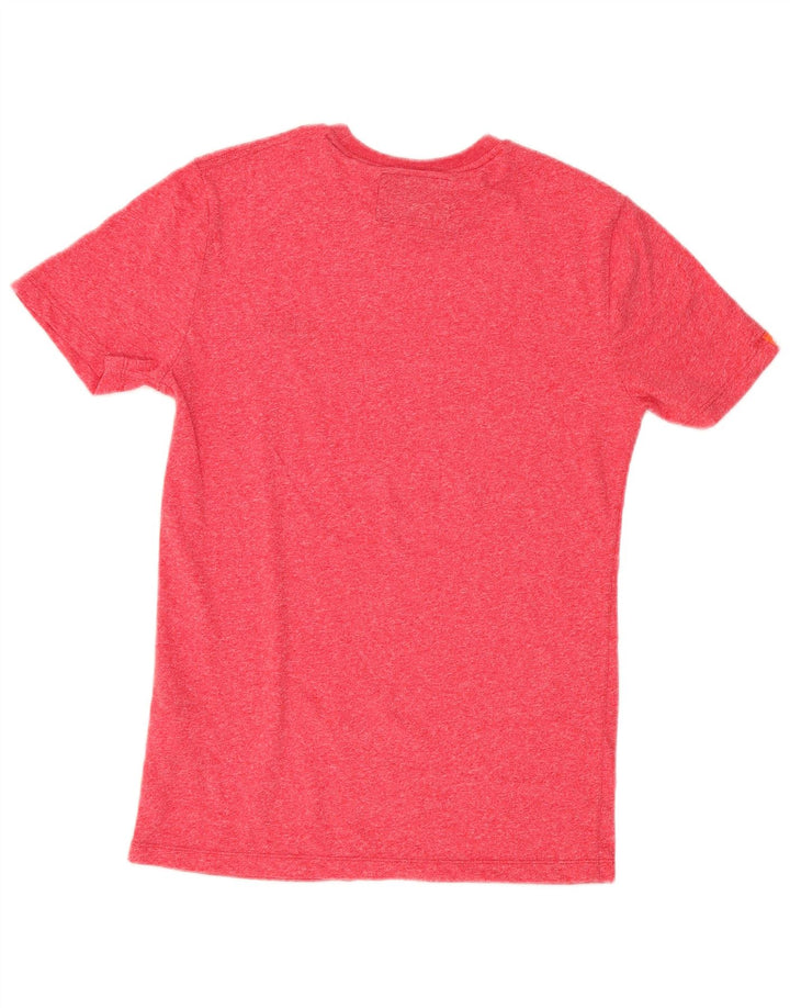 Camiseta masculina Superdry Top pequeno algodão vermelho