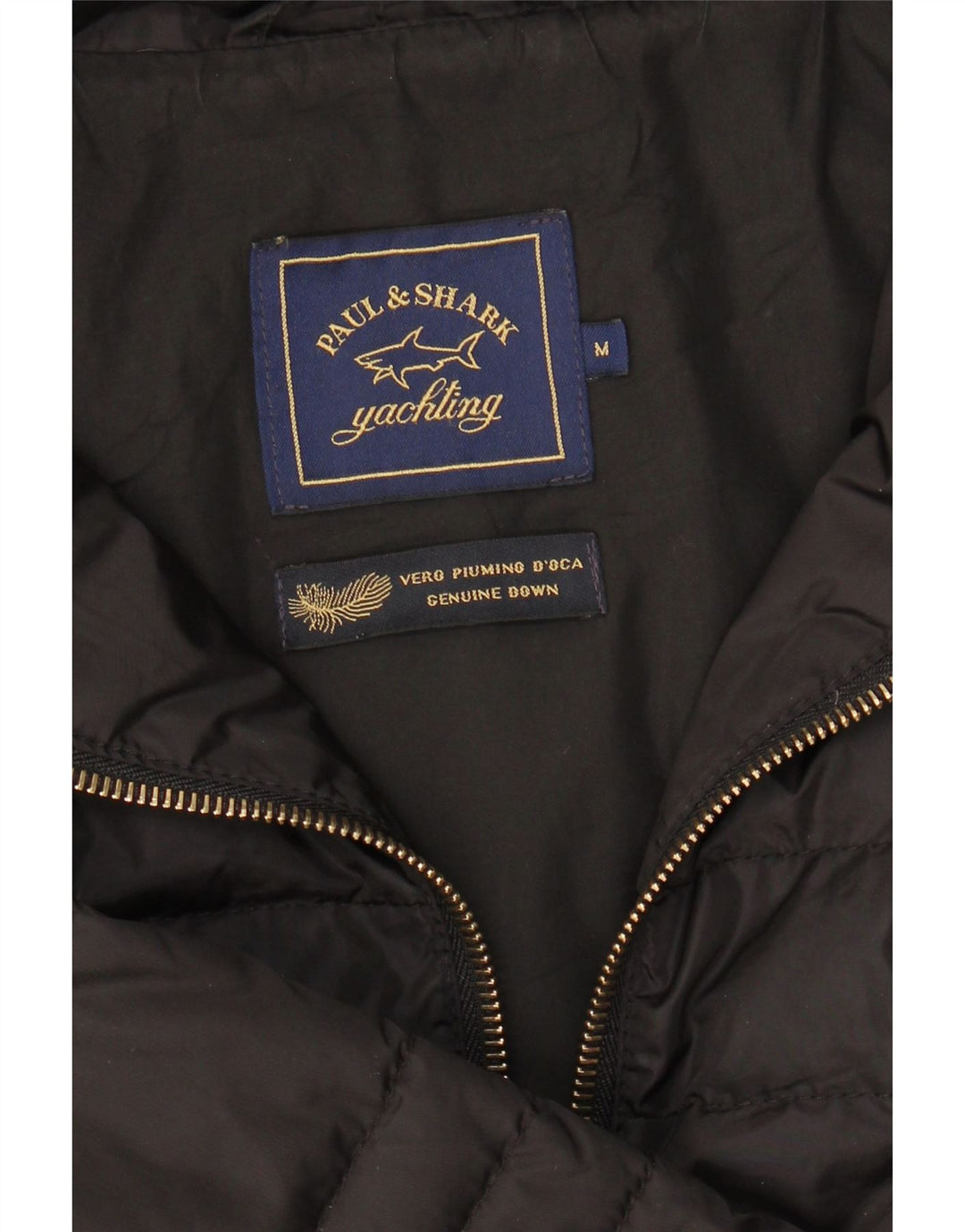 Casaco acolchoado feminino PAUL & SHARK UK 14 médio preto